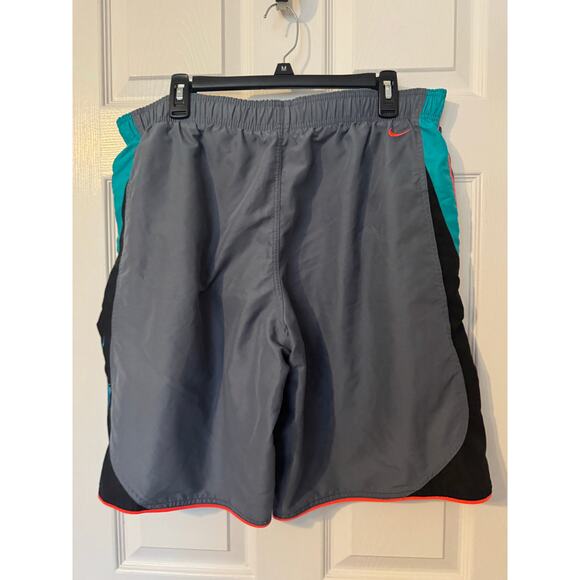 Nike Classic Color Block Swim Trunks Gray and Blue Sz: XL - Picture 1 of 3
